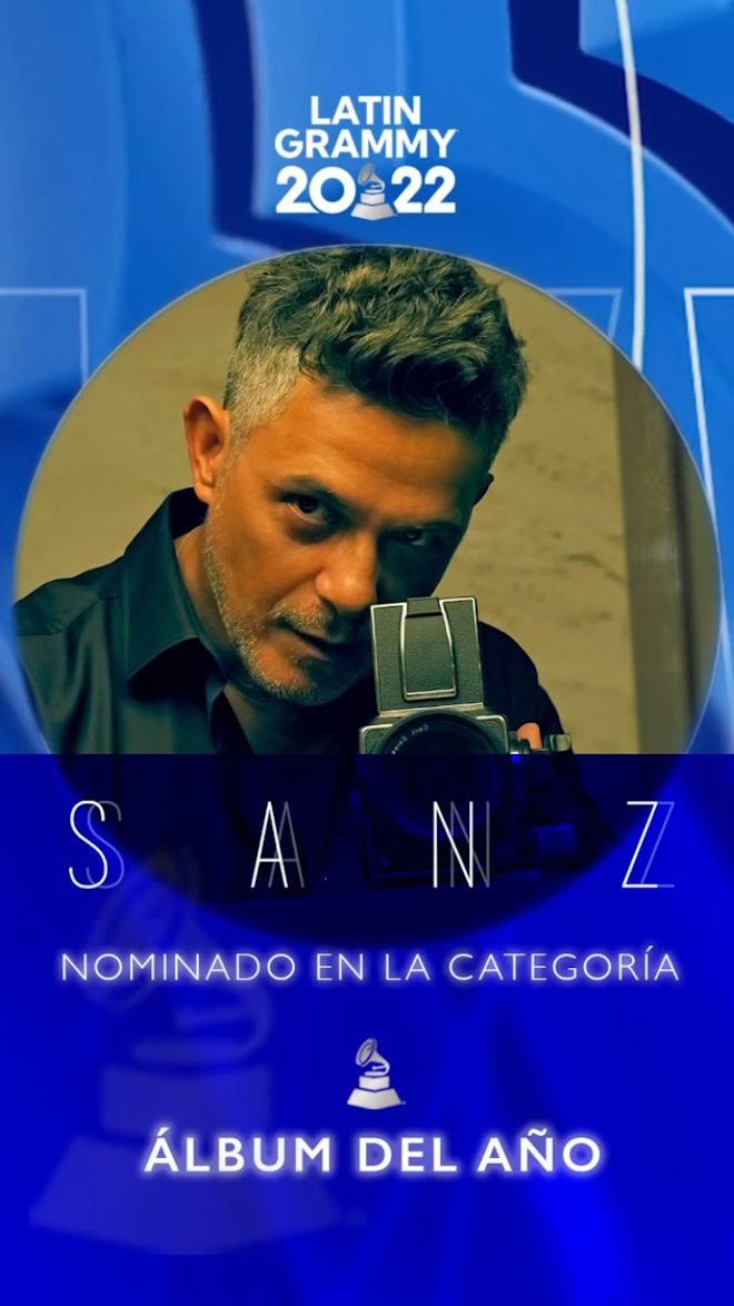 Alejandro Sanz nominado a Álbum del Año en los Latin Grammy 2022